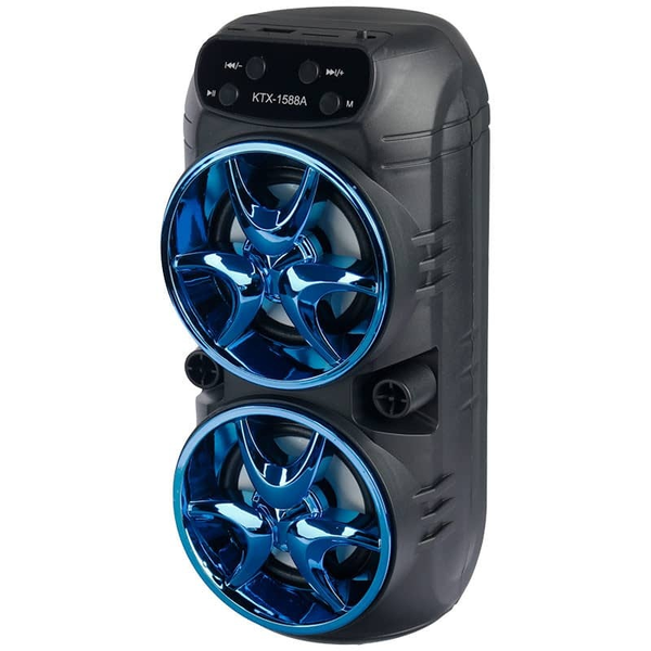 KTX-1588A Dual 3" Wireless Speaker w/ BT, FM, USB/TF, AUX &amp; TWS
