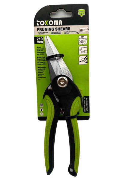 TOKOMA Pruning Shears 210mm High Carbon Steel Garden Clippers