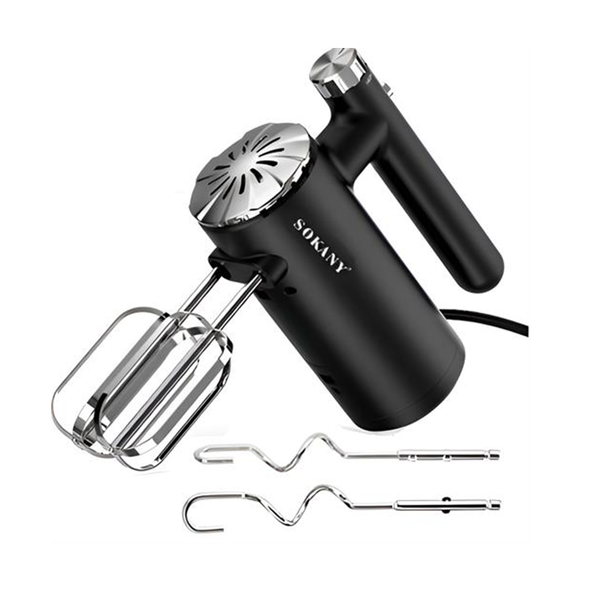 Black Electric Hand Mixer 530W Kitchen Handheld Mixer Powerful for Baking