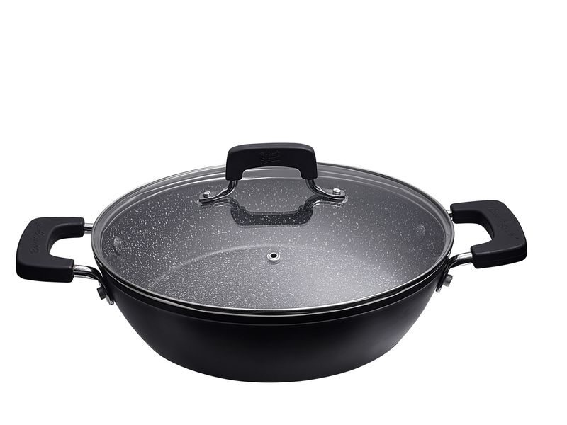 Baker's Secret Forged Aluminum Shallow Pot With Lid