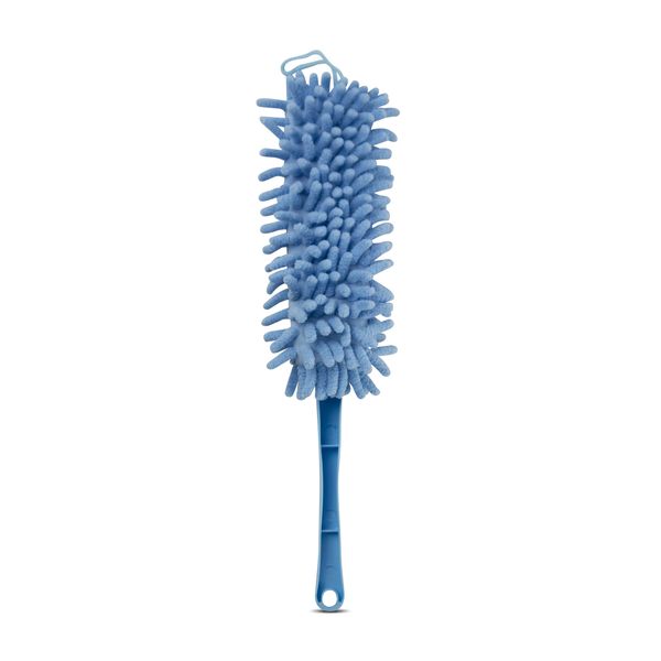 Disa - Chenille Duster - Handle - Microfibre - Blue - 35cm