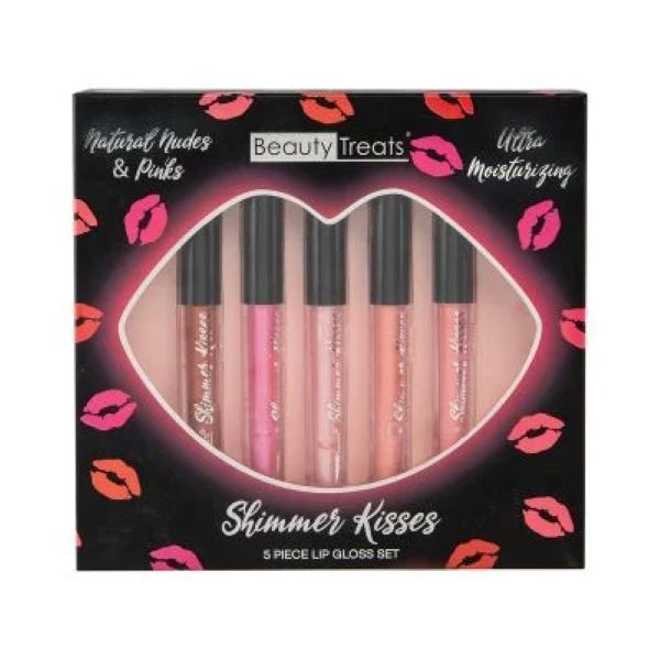 Beauty Treats Lip Gloss 5pc Set Shimmer Kisses | Shop Today. Get it ...