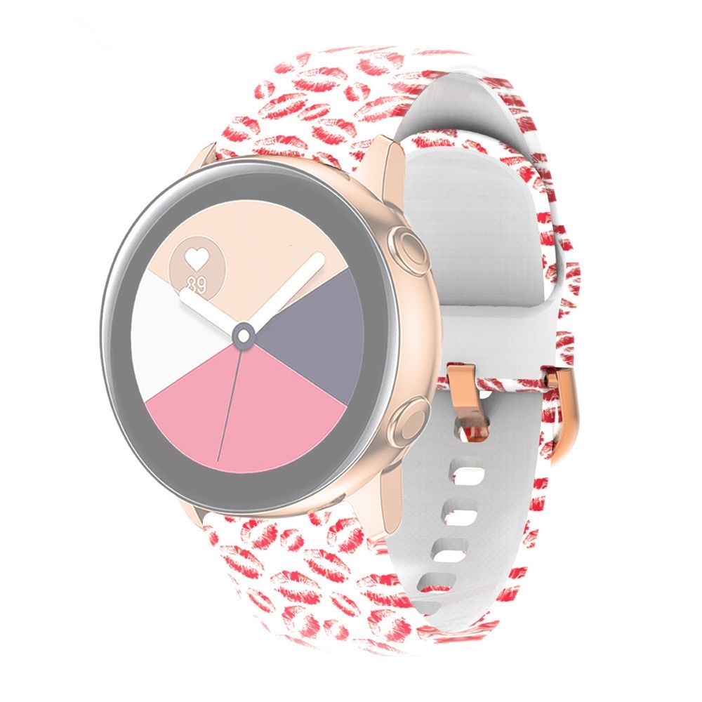 20mm Silicone Strap with Rose Gold Buckle For Garmin Venu Sq Buy