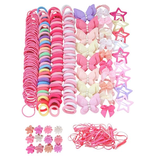 940-Piece Assorted Girls Hair Accessories Set - Multicolor