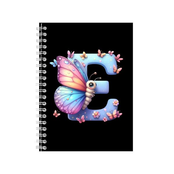 Butterfly E Gift Idea A5 Notebook Numbers And Le image