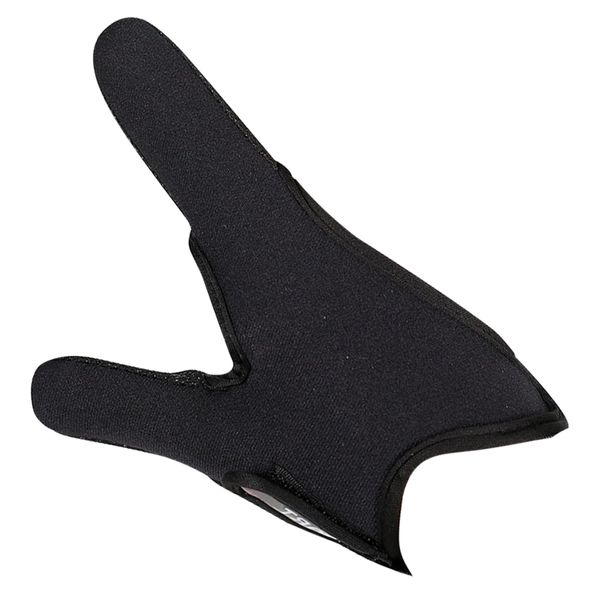 Camping Fishing Protection Non-Slipping 2 Finger Fishing Gloves - Black - 18cm
