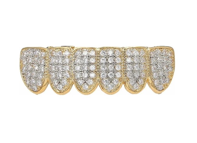Stunning Iced Out High Shine Lower Teeth CZ Stones Grill