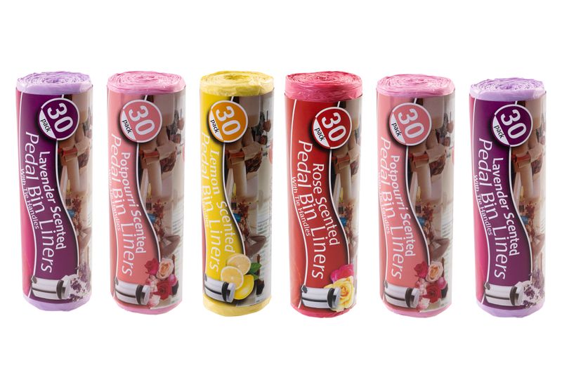 Bin Liners Assorted - 6 Pack