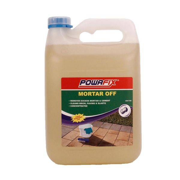 Powafix - Mortar Off - 5L - Bulk Pack of 2
