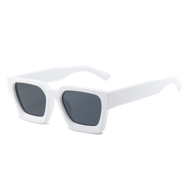 Codonni White Square Sunglasses image