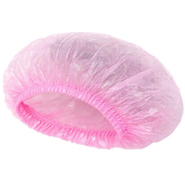 200 Piece - Water Proof Disposable Shower Caps - Pink