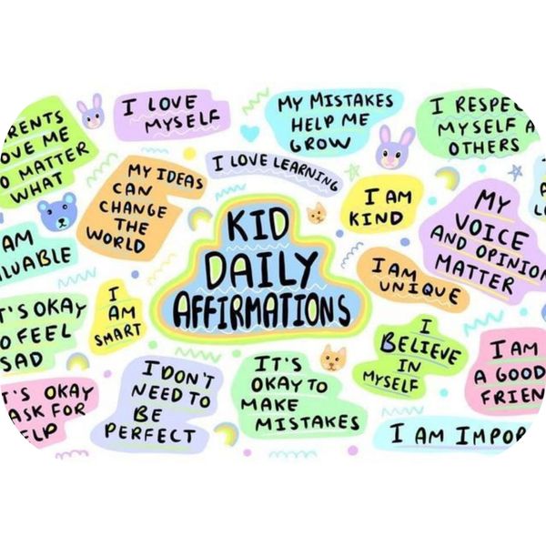 Kid Daily Affirmations Printed Mouse Pad