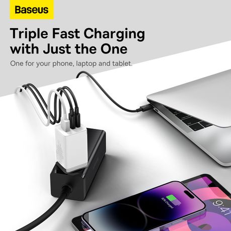 Baseus 65W GaN 5 Pro USB Type C Charger Fast Charging Charger For