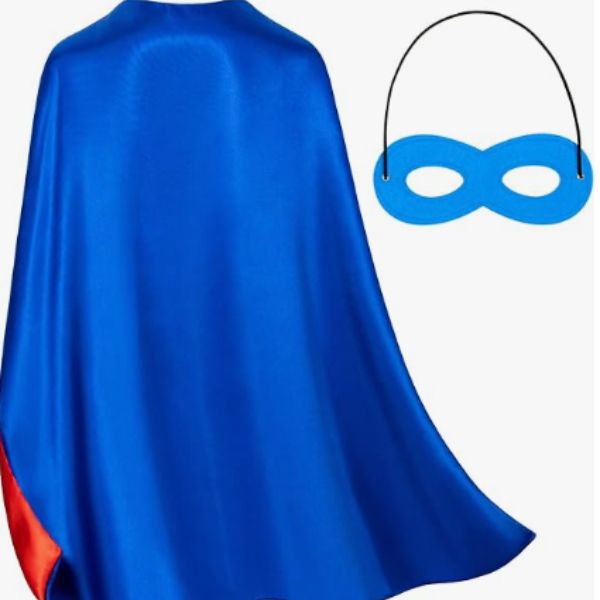 Double-Sided Superhero Capes and Masks for Kids