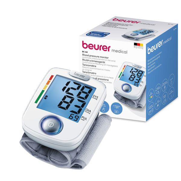 Beurer Germany Wrist Blood Pressure Monitor BC 44 Risk &amp; Arrhythmia Alerts