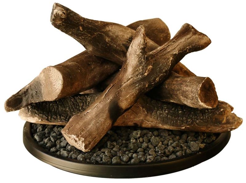 Outdoor Firepit Burner with Logs