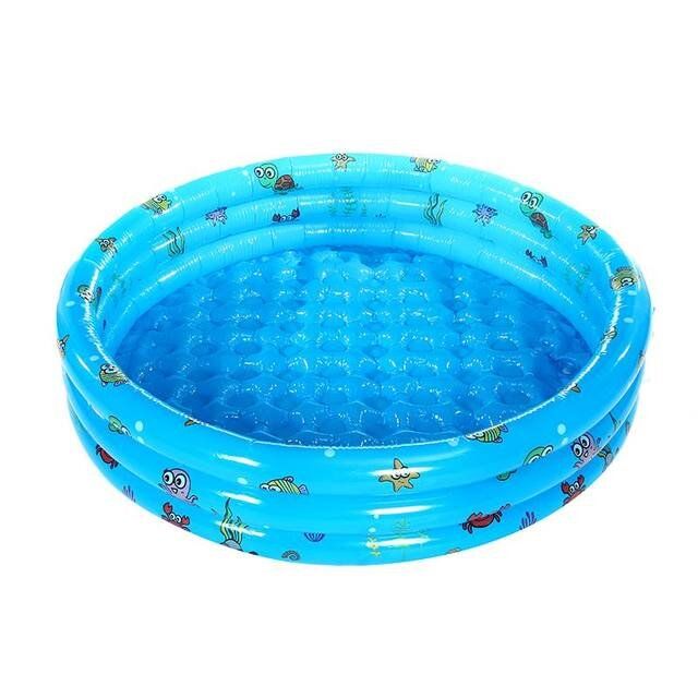 Kids Inflatable Swimming Pool 3 Ring Round Pit Ball Pool 130cm LB-27 ...