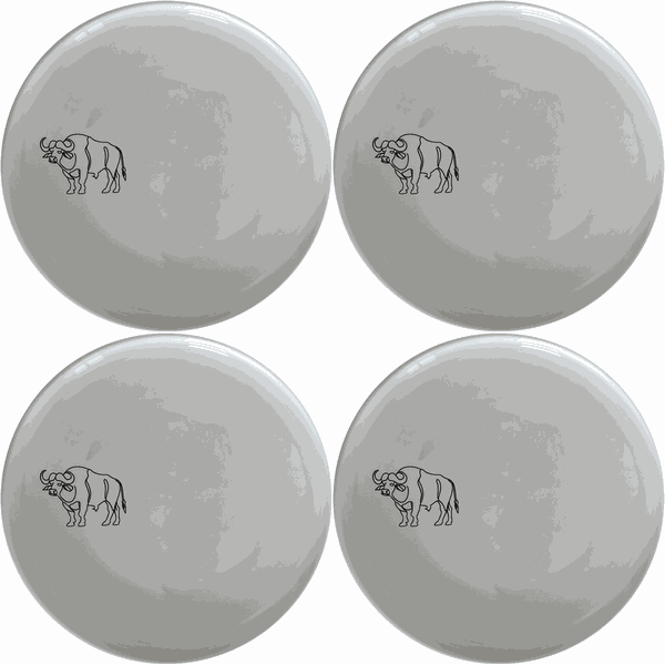 Silhouette Big Five African Buffalo Side Plate Set of 4 - Range 3