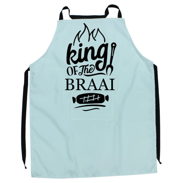 King of The Braai Printed Aprons