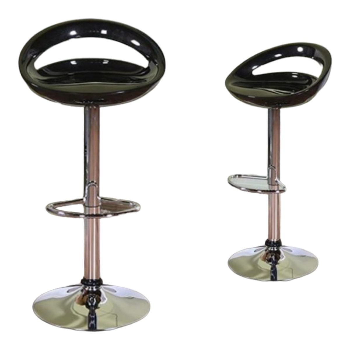 Smte Bar Stools / Kitchen Counter Breakfast Plastic Chairs Set of