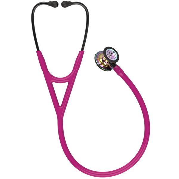 Littmann Cardiology IV Stethoscope: Polished Rainbow &amp; Raspberry