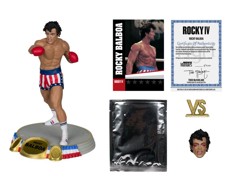Movie Maniacs Rocky WV3 Rocky 4 - Rocky 6IN Posed Figure