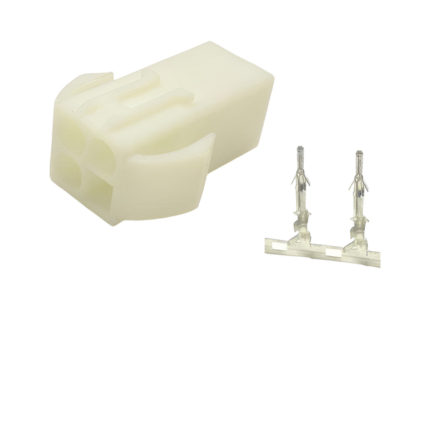 XY138-04MN: 4.5mm 4-Way EL Square Male Connector w/ Release-Lock