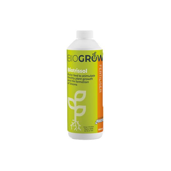 BioGrow Biotrissol - 500ml - Organic Liquid Fertilizer &amp; Foliar Feed