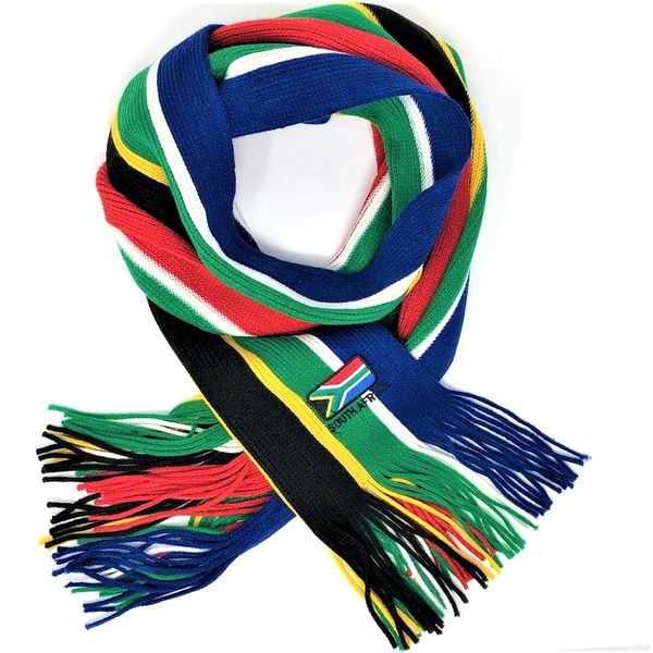 Into Africa - South African flag Knitted Neck Scarf