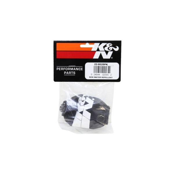 K&amp;N Air Filter Wrap Pre-charger Black Custom Universal RU-3480PK