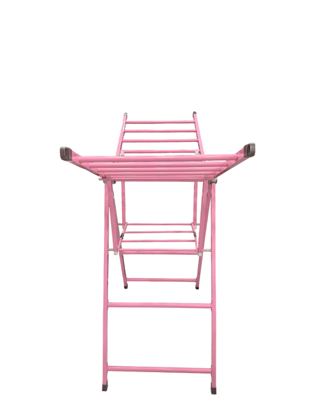 Heavy Duty Pink Foldable Clothes Drying Rack - Indoor &amp; Outdoor Use