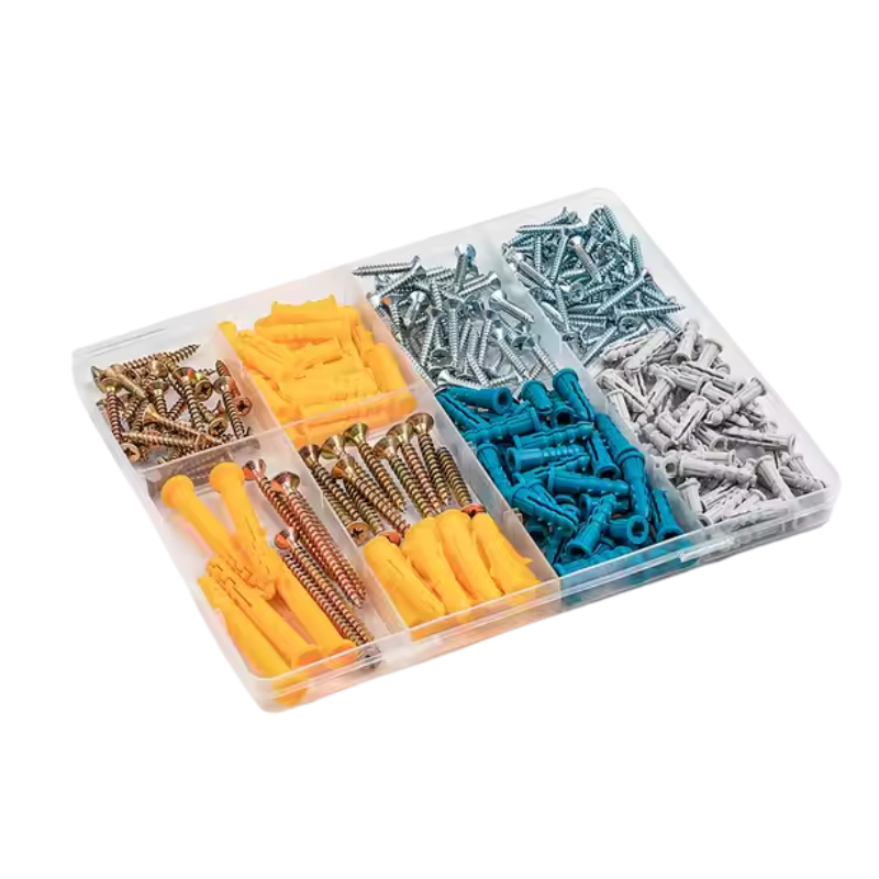 Drywall Anchors & Screws Kit Heavy Duty Anchors and Screws Kit -270 Piece