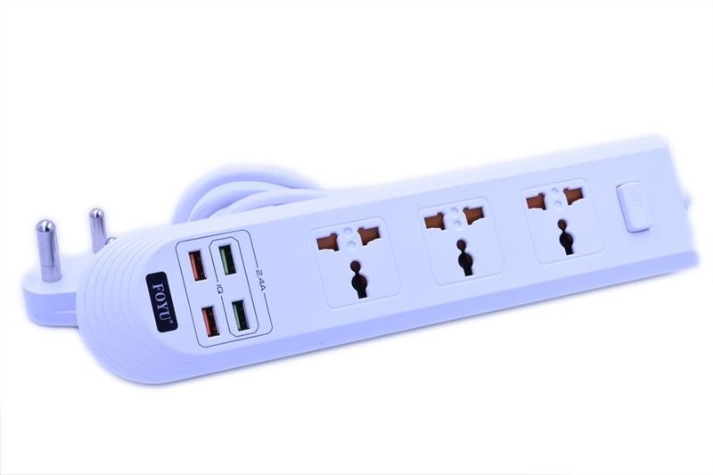 FO-1010 4USB 2Power Socket
