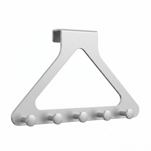 Over Door Hanger Organizer, No-Drill Metal Hook Rack