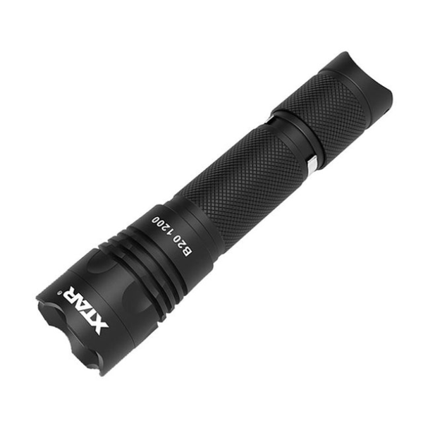 Xtar B20, 1200 Lumen, 240m throw, rechargeable flashlight set.