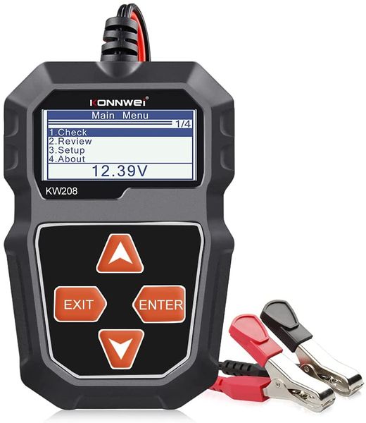 Konnwei KW208 12V Car Battery CCA Load &amp; Alternator Tester
