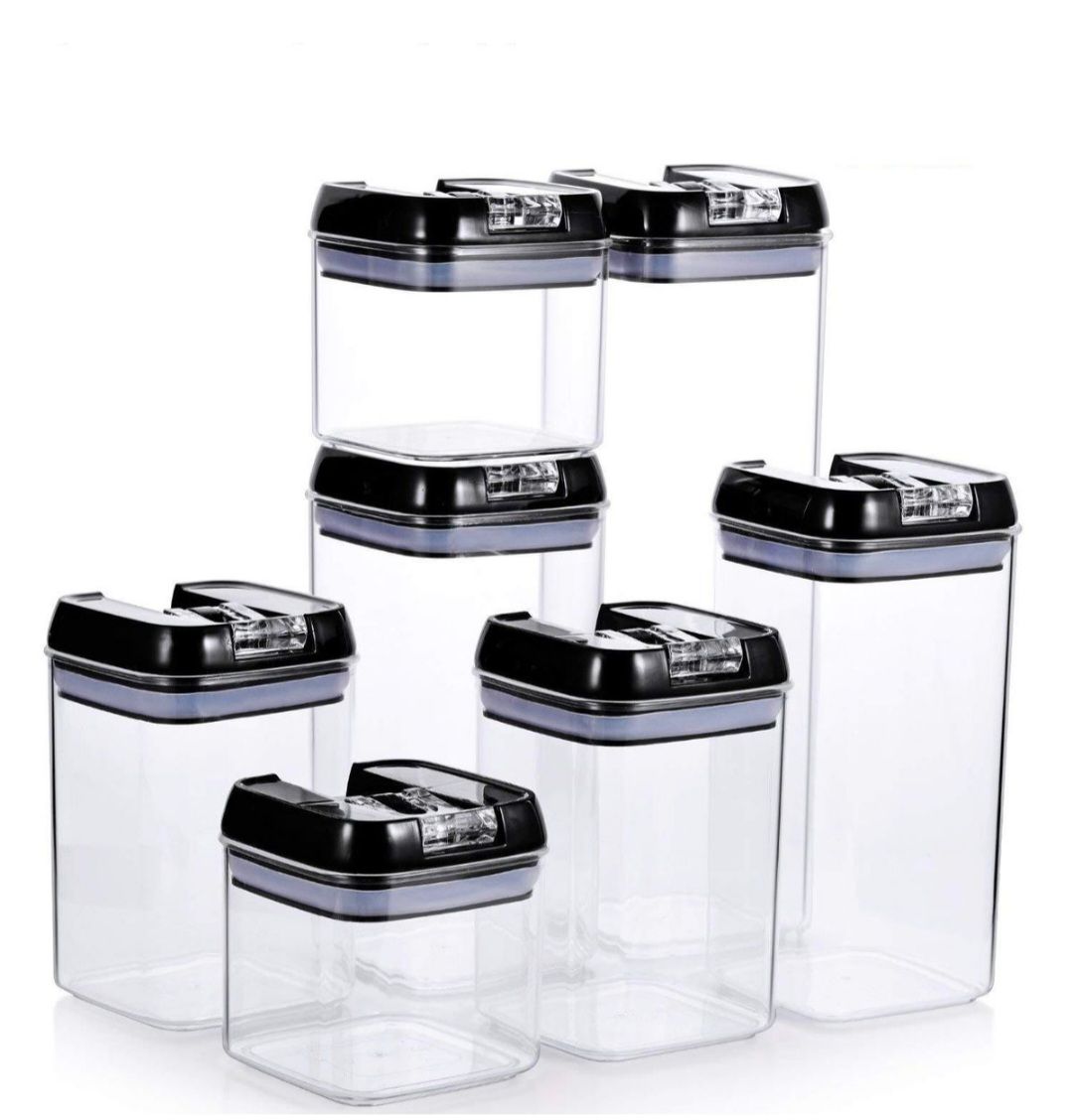 7 Piece Of Airtight ContainersBlack Shop Today. Get it Tomorrow