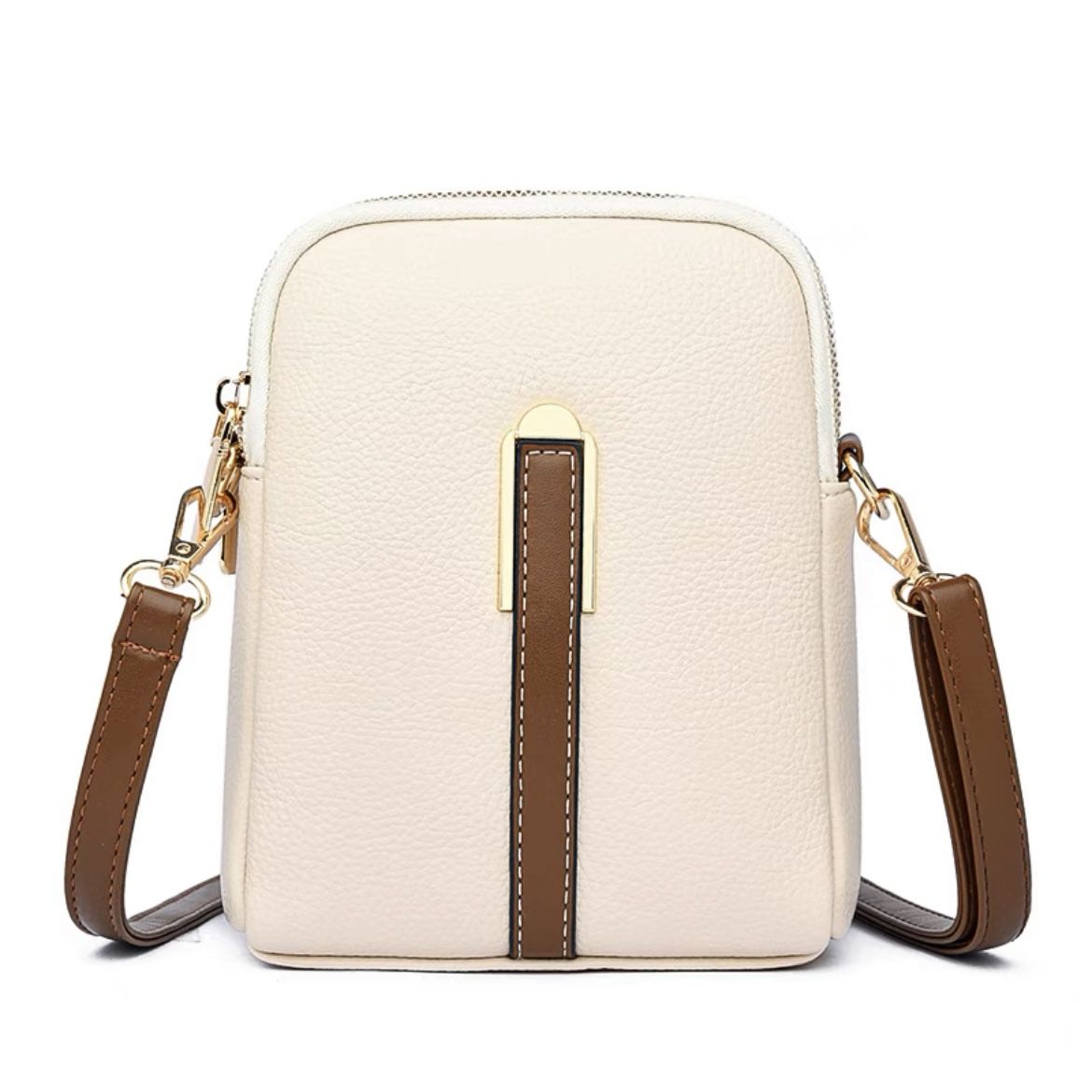 Bellade Slater Compact Pebbled PU Leather Sling Pack Crossbody Bag ...