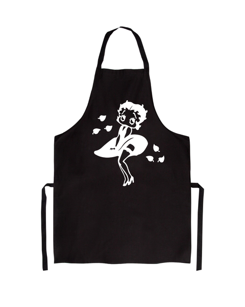 Katz Designs - Black Apron - Betty Boo