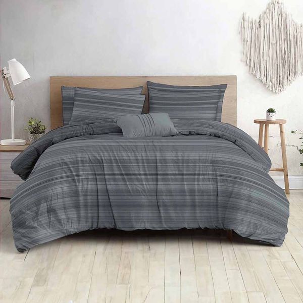 Bristol Hudson Grey Duvet Cover Set