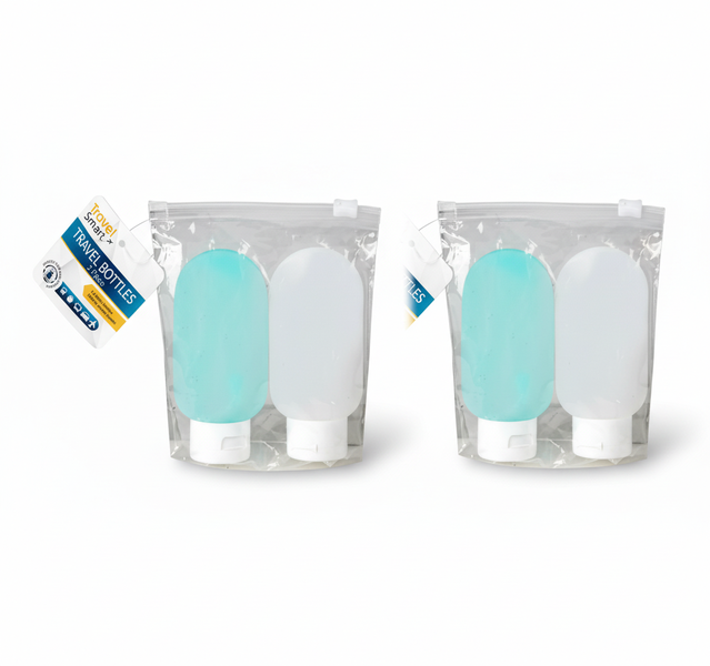 Travel Smart Refillable Lotion Tubes 2 Piece 60ml for Travel - 2 Pack