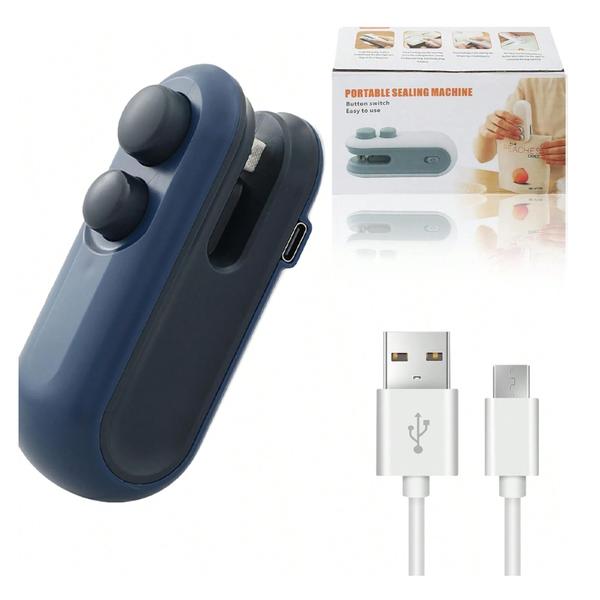 Portable Mini Bag Sealer - Rechargeable via USB Type-C