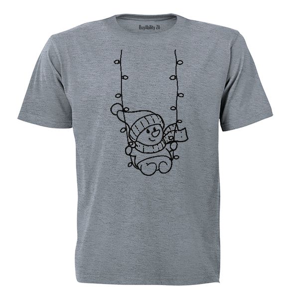 Snowman Swing - Christmas - Adults - T-Shirt