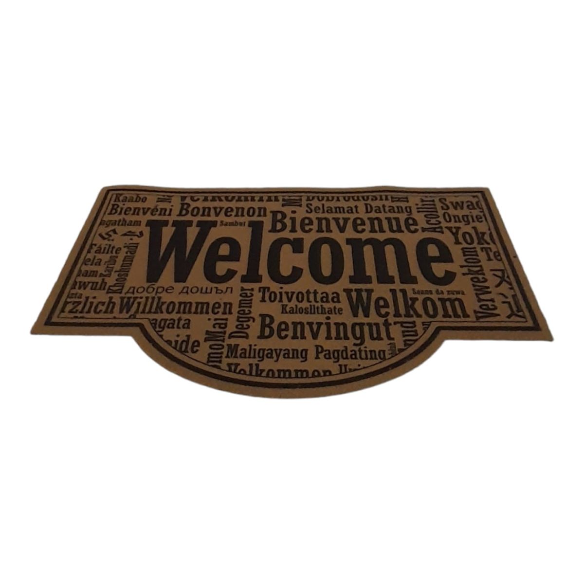 Welcome Outdoor Doormat- Brown