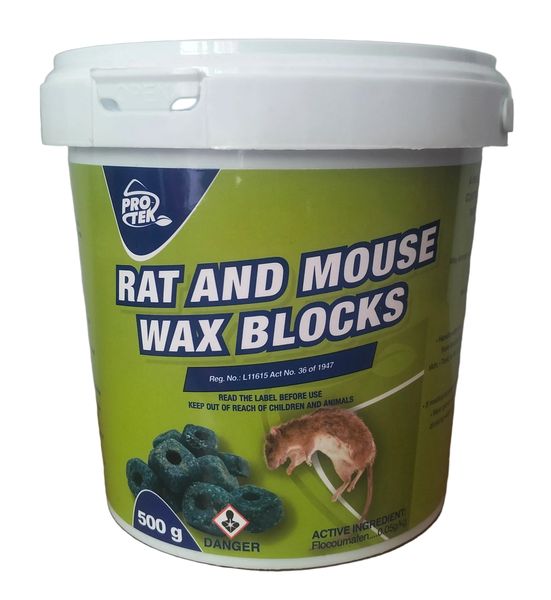 Protek 500g Rat and Mouse Wax Blocks