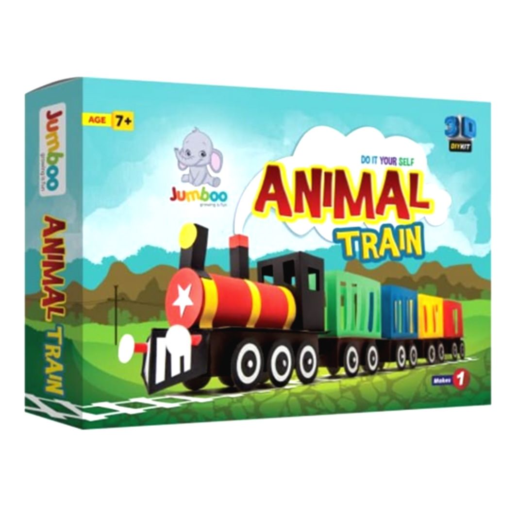 Animal Train – Jumboo Kids DIY Paper Craft Educational Creative Toy Kit |  Buy Online in South Africa 