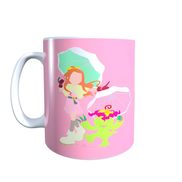 Mimi &amp; Palmon Dancing - Digimon Themed Coffee Mug