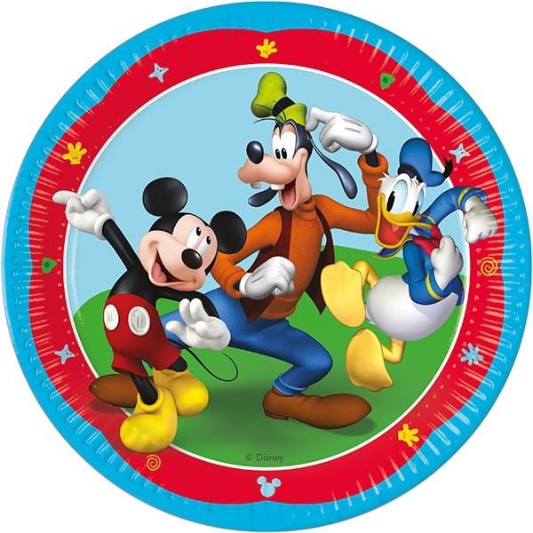 Mickey Rock The House Paper Plates 23cm