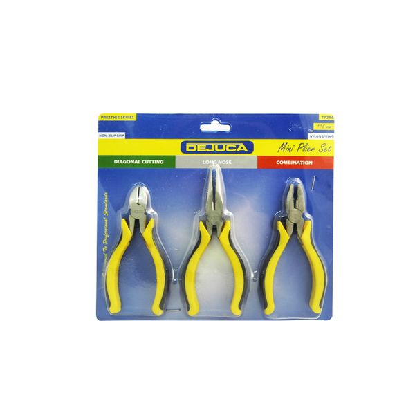 Dejuca - Plier Set - Mini - 115mm - 3/piece - 5 Pack