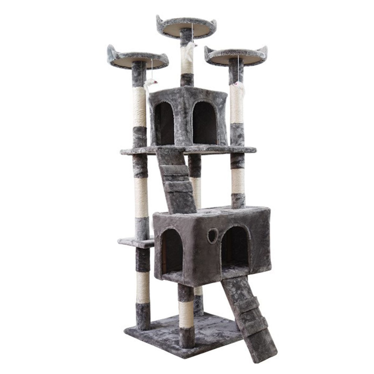 Heavy Duty Cat Tree House Tower Scratching Post 3 Viewing Platform 170cm Grey Shop Today. Get it Tomorrow takealot